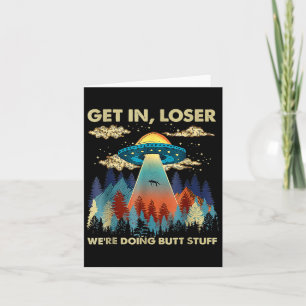 Carte Entrer Dans Alien Perdu Ufo Drôle Faisait Des Chos