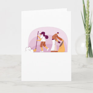Carte Entretien Ménager Cadeau Hommes et Femmes