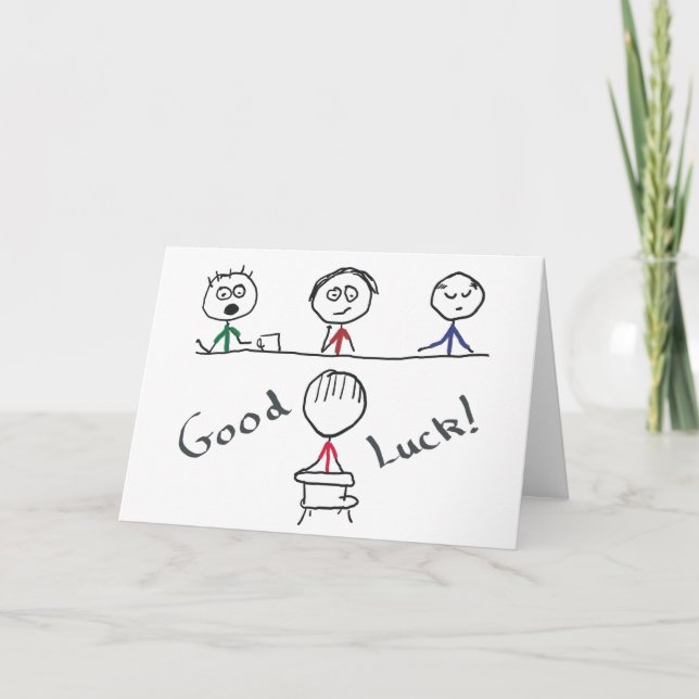 Carte Entrevue avec la bonne chance (Devant)