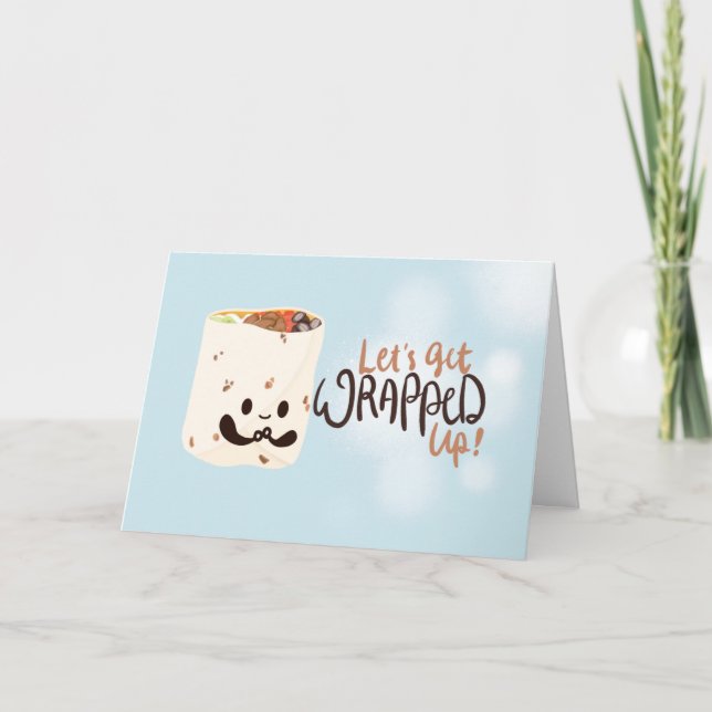 Carte Enveloppé Burrito (Devant)
