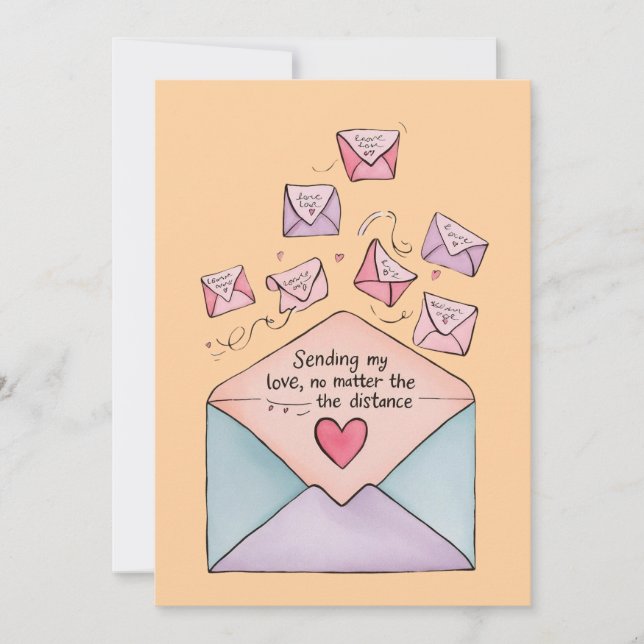 Carte Enveloppe de l'amour (Devant)