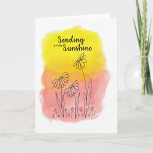 Carte Envoi d'un peu d'encouragement solaire