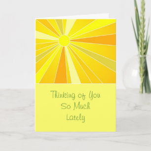 Carte Envoyer Sunshine penser à vous