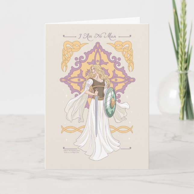 Carte Éowyn "Je ne suis pas un homme" Graphisme prêt à l (Devant)