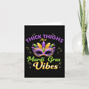 Carte Épais cuisses Mardi Gras Vibes New Orleans Party G