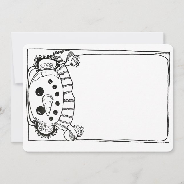 Carte épaisse des résolutions du Nouvel An 2025 (Devant)