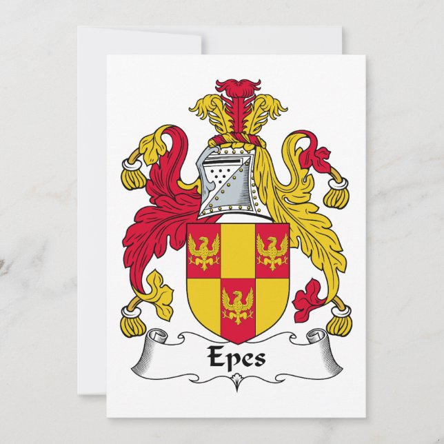 Carte Epes Family Crest (Devant)