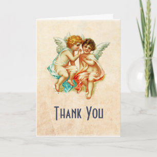 Carte Ephémère de la Cute Cherub sur Faux Parchment Merc
