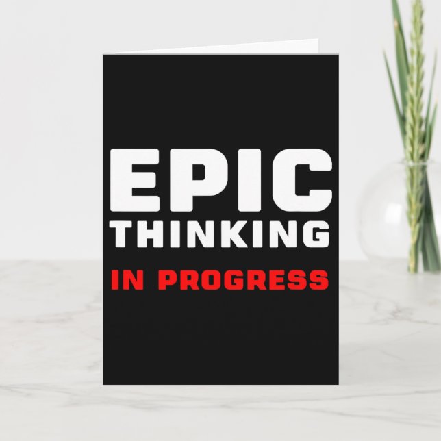 Carte Epic Thinking In Progress Big Ideas Introvert Game (Devant)