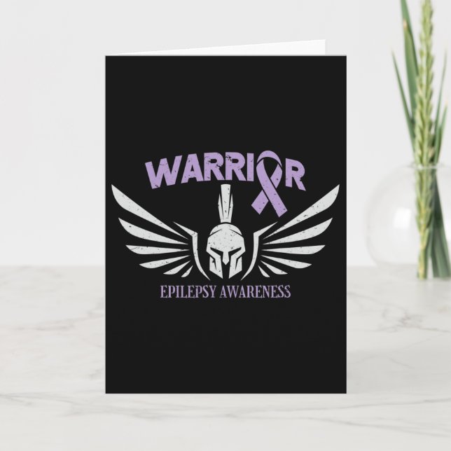 Carte Epilepsy Awareness Warrior Ribbon  (Devant)