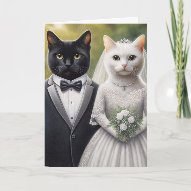 Carte Épouse et pièce de chat (Devant)