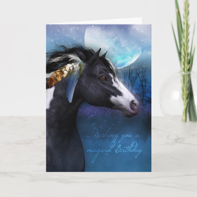 Carte Equine Birthday Card - Spirit Horse (Devant)