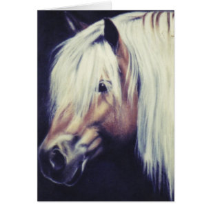 Carte équine "de poney de Haflinger"