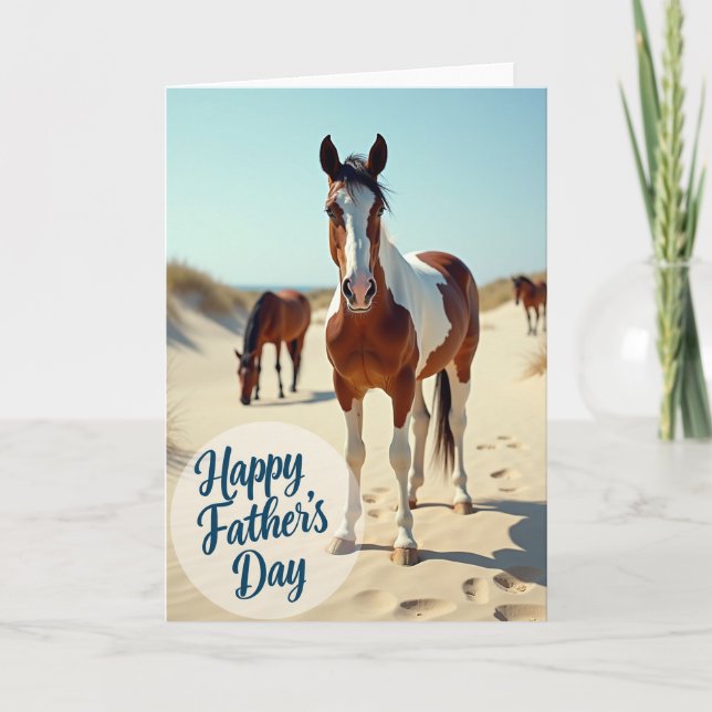 Carte Equine Fathers Day Card (Devant)