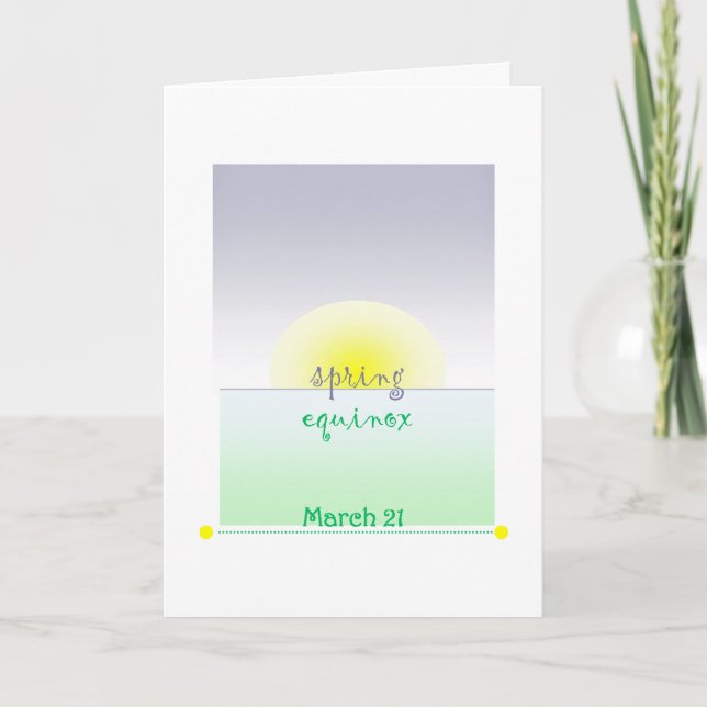 carte équinox de printemps (Devant)