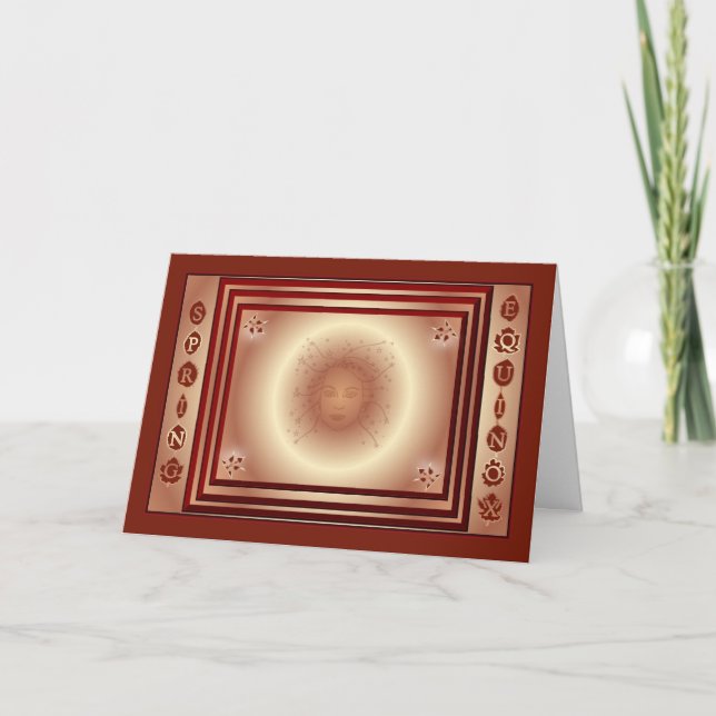 Carte Équinoxe de solstice de ressort d'Ostara (Devant)