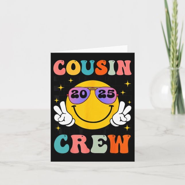 Carte Équipage de Cousin Groovy Vacances d'Été 2025 Fami (Devant)