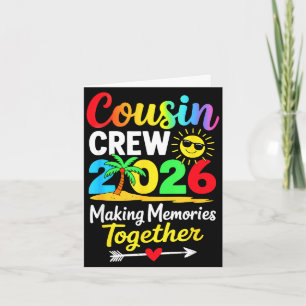 Carte Équipage de cousins 2026 créant des souvenirs fami
