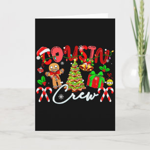 Carte Équipage de Cousins Arbres de Noël Gâteaux au Ging