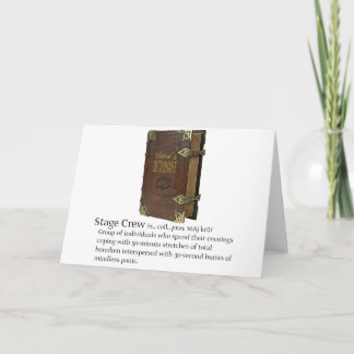 Carte Équipage de scène