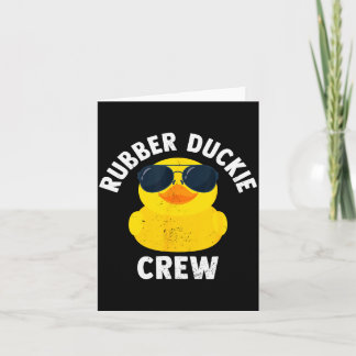 Carte Équipage Funny Rubber Duck en caoutchouc