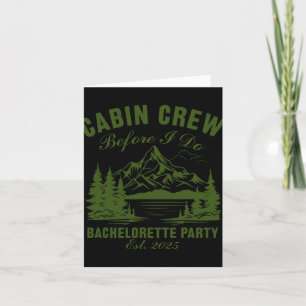 Carte Équipe cabine avant de faire Bachelorette Party Ca