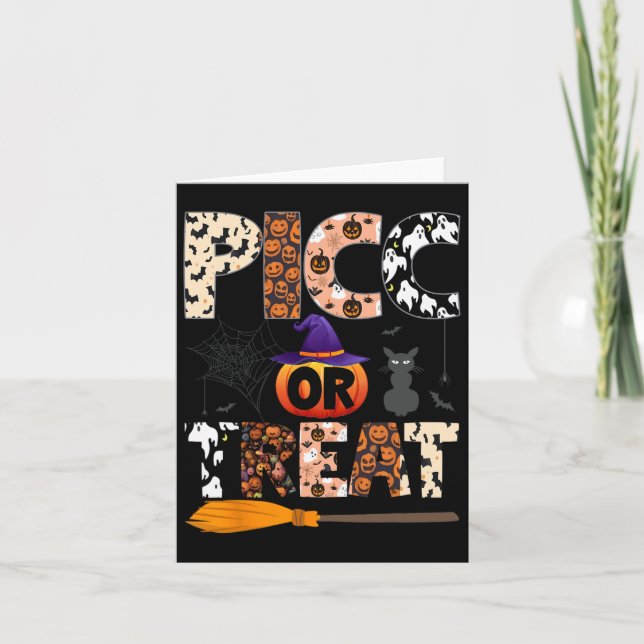 Carte Équipe d'accès vasculaire Picc Nurse Halloween Cut (Devant)