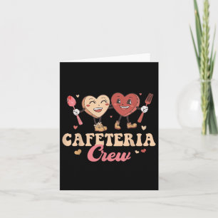 Carte Équipe de cafétéria Groovy Saint-Valentin Lunch La
