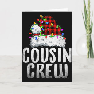 Carte Équipe de cousin de Noël Santa Xmas Famille Corres