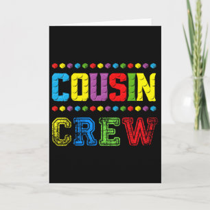 Carte Équipe de cousins Blocs de construction Maître Con