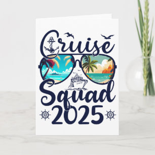 Carte Équipe de croisière 2025 Été Vacances Famille asso