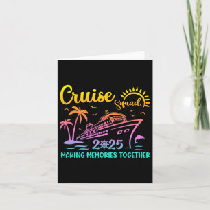 Carte Équipe de croisière 2025 Famille Amis Vacances Cor