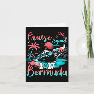 Carte Équipe de croisière bermuda 2027 vacances tropical