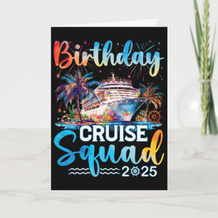 Carte Équipe de croisière d'anniversaire 2025 C'est ma f