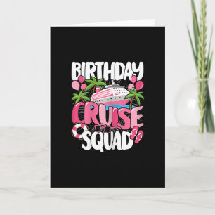 Carte Équipe de croisière d'anniversaire Cute Sea Trip F