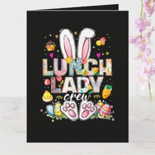 Carte Équipe de dame du déjeuner Funny Bunny