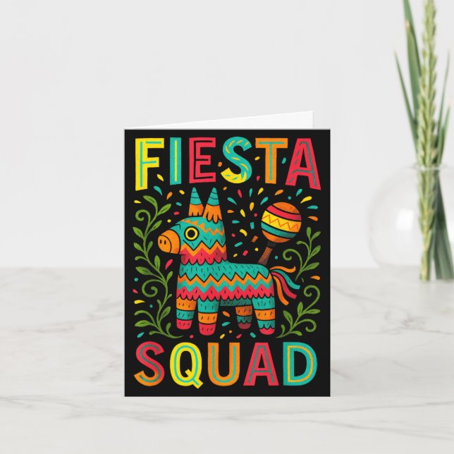 Carte Équipe de fiesta - fête du cinq mayo plaisir mexic (Devant)