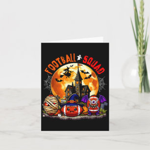 Carte Équipe de football Halloween trois équipements d'h