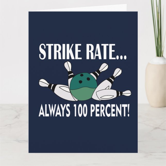 Carte Équipe de frappe de boule de quilles salut (Devant)