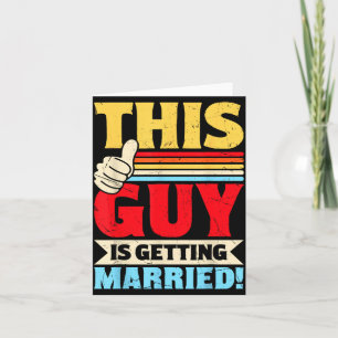 Carte Équipe de garçon de bachelor ami du marié mariage 