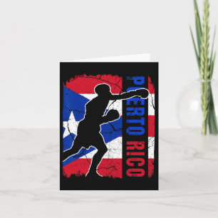 Carte Équipe de Porto Rico Boxe à drapeau Porto Rico G