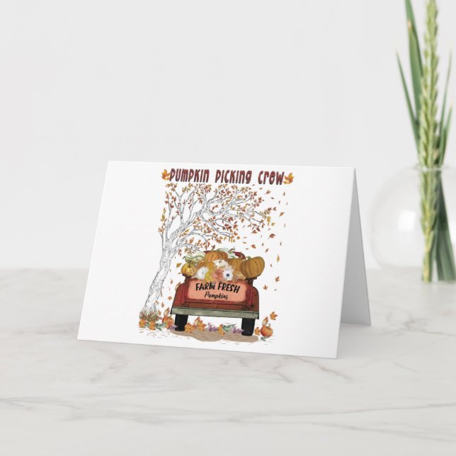 Carte Équipe de prélèvement citrouille (Devant)