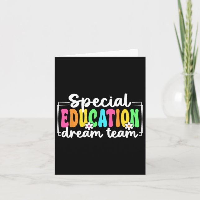 Carte Équipe de rêve de l'éducation spécialisée Rentrée  (Devant)