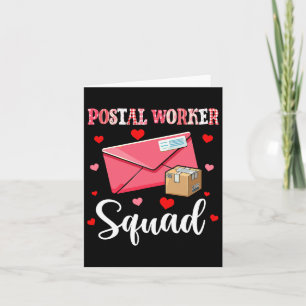 Carte Équipe de travailleur postal outils mignons Saint-