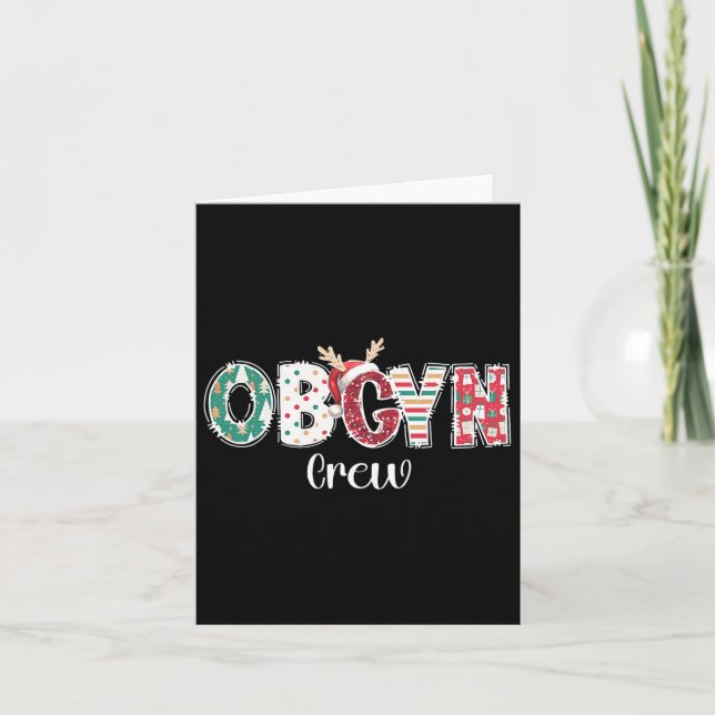 Carte Équipe d'obstétrique de l'équipage de Noël Obgyw O (Devant)