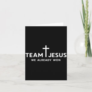 Carte Équipe Jésus Groupe Chrétien Couple Amis Correspon