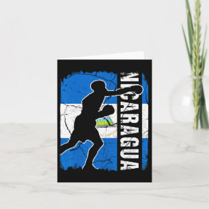Carte Équipe nicaraguayenne de boxe Nicaragua Drapeau de