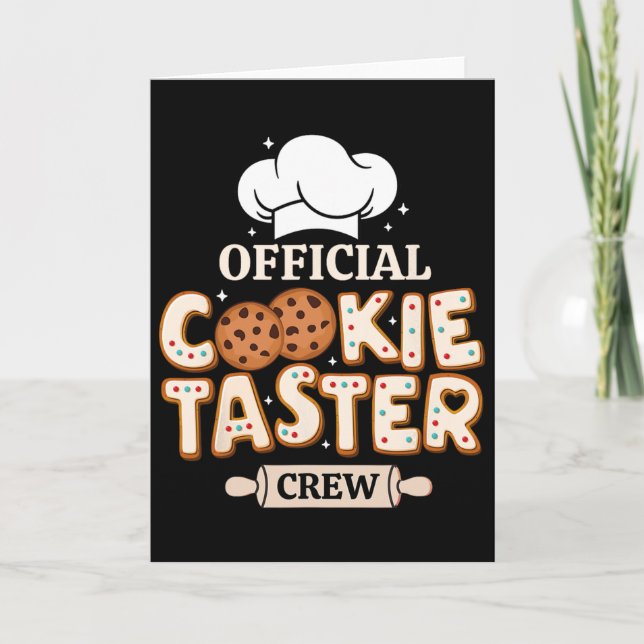 Carte Équipe officielle de goûteurs de cookies Équipe de (Devant)