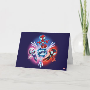 Carte Équipe Spidey Toiles Lumineuses Graphique Lumineux