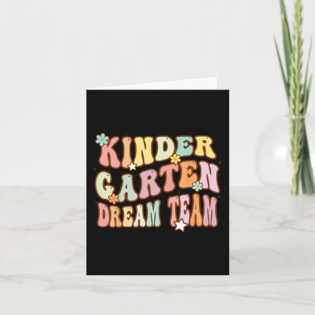 Carte Équipe super de rêve de jardin d'enfants Premier j (Devant)